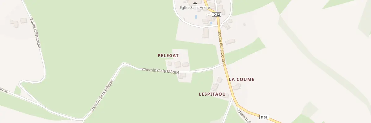 Plan de Pelegat à Saint-André