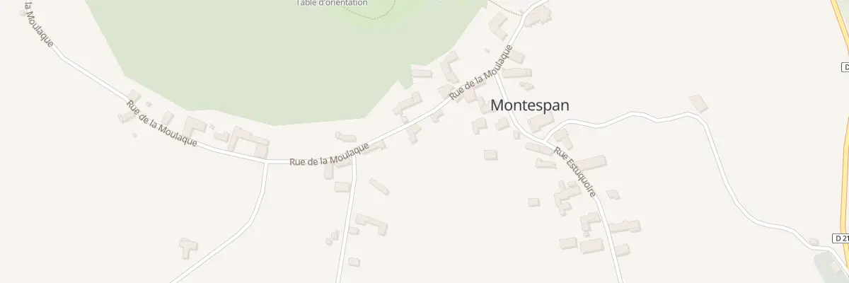 Plan du 3 Rue de la Moulaque à Montespan