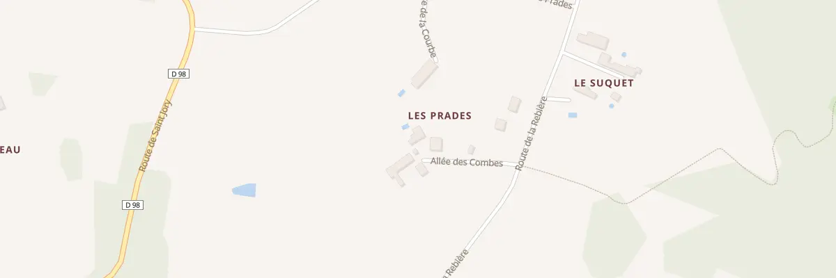 Plan du 91 Les Prades à Saint-Martin-de-Fressengeas