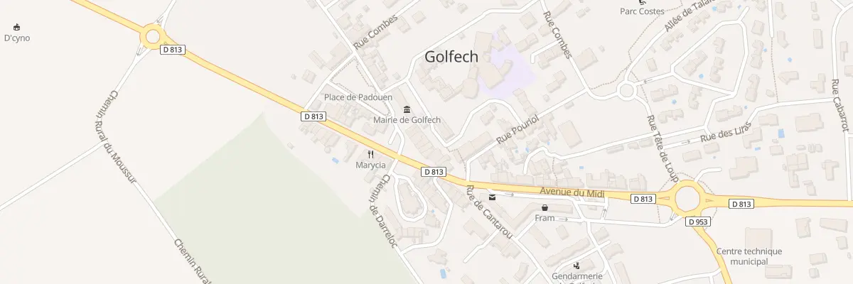Plan du 4 Imp du Padouen à Golfech