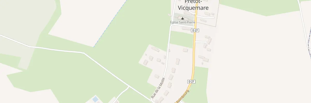 Plan du 1 Rue de la Motte à Prétot-Vicquemare