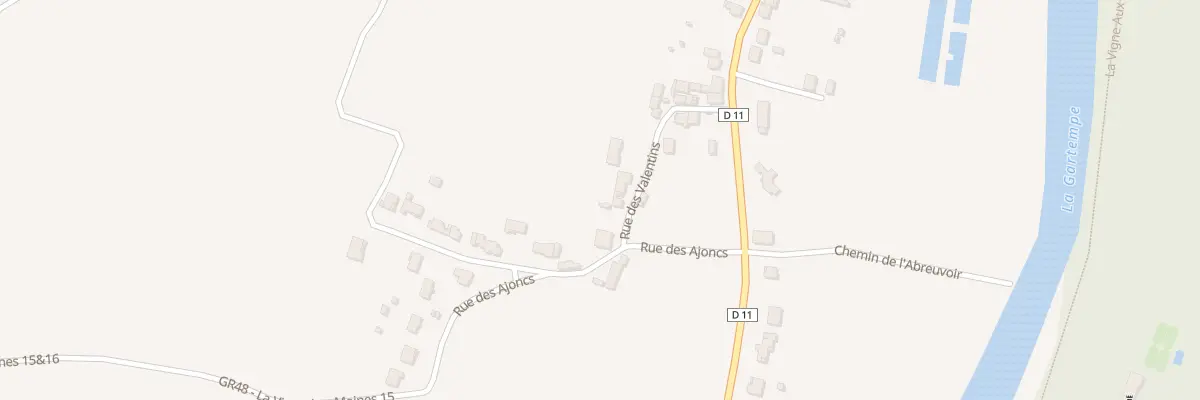 Plan du 20 Rue des Valentins à Antigny