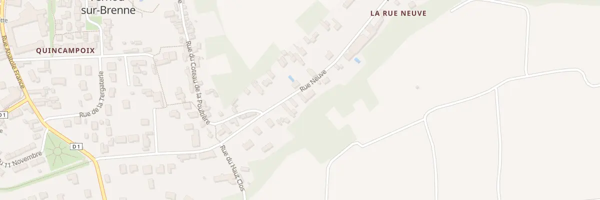 Plan du 25 Rue Neuve à Vernou-sur-Brenne