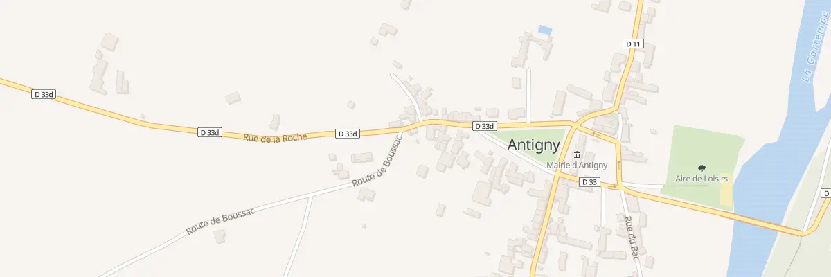 Plan du 11 Rue de la Roche à Antigny