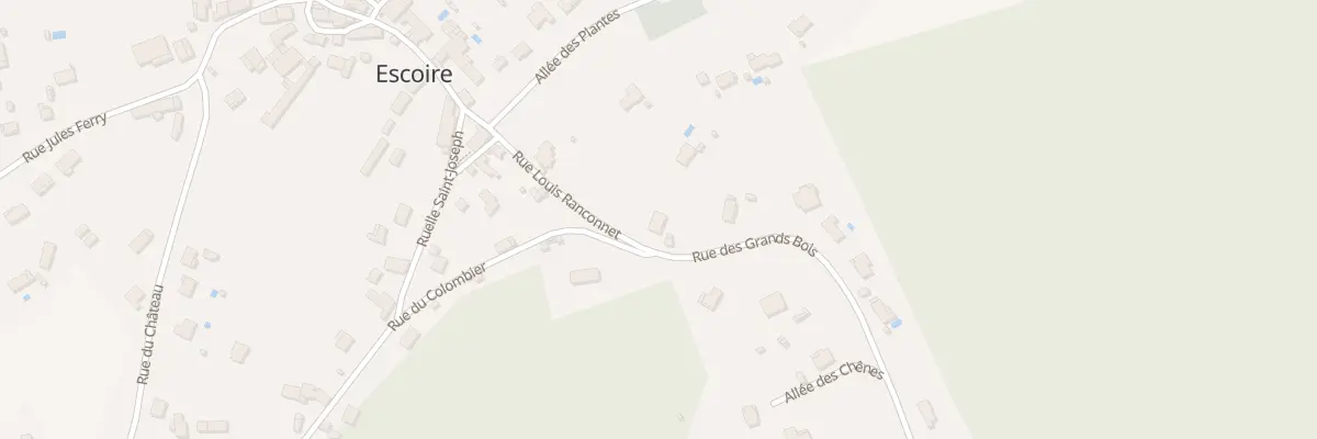 Plan du 1 Rue des Grands Bois à Escoire