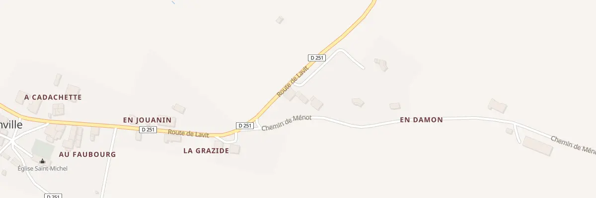 Plan du 5043 En Damon à Gaudonville