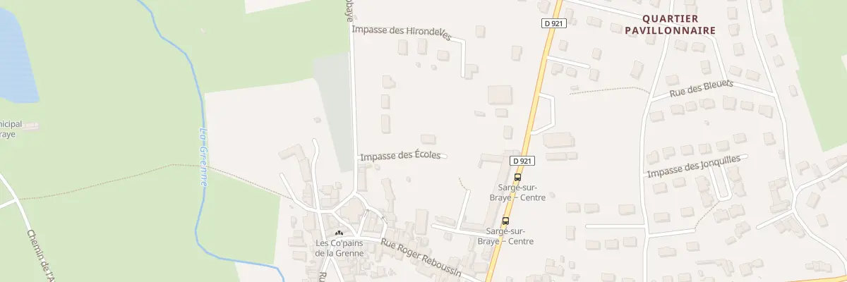 Plan du 1 Imp des Ecoles à Sargé-sur-Braye