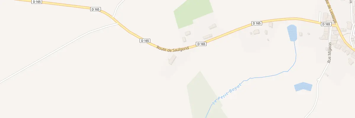Plan du 11 Rte de Saulgond à Brigueuil