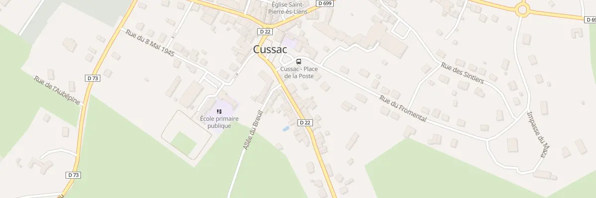 Plan du 7 Rue La Chapelle Montbrandeix à Cussac