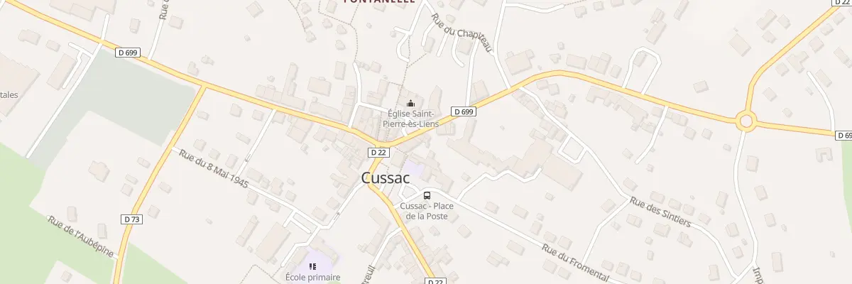 Plan du 8 Rue de Limoges à Cussac