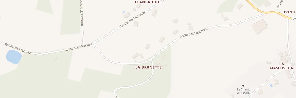 Plan du 1060 Rte des Fontaines à La Douze