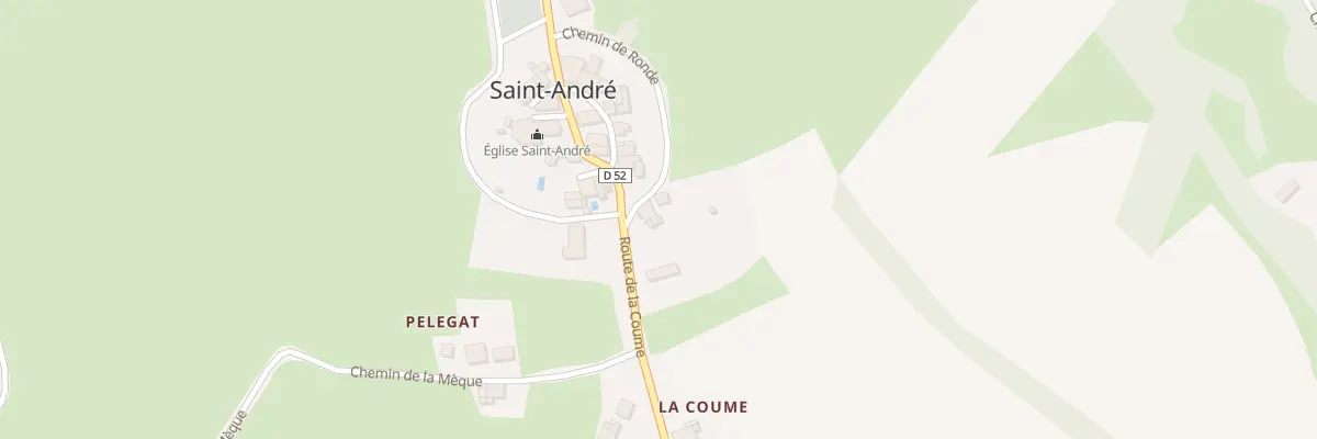 Plan du 86 La Coume à Saint-André