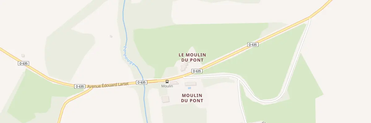 Plan du 444 Le Moulin du Pont à Aurignac