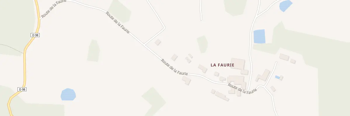 Plan de La Faurie Haute à Saint-Martin-de-Fressengeas