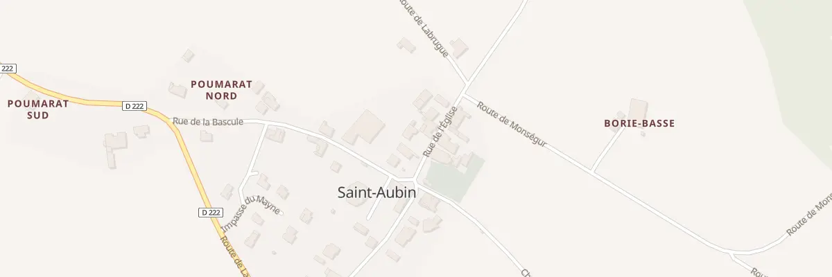 Plan du 25 Bourg à Saint-Aubin