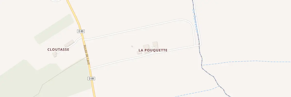 Plan du 5030 La Pouquette à Poupas