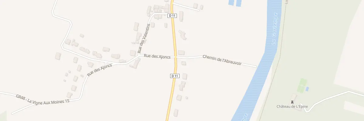 Plan du 45 Rue du Vieux Chêne à Antigny