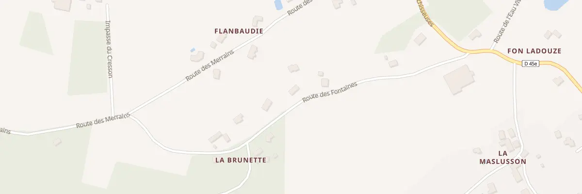 Plan du 960 Rte des Fontaines à La Douze