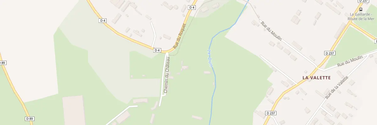Plan du 3 Che du Chateau à La Gaillarde