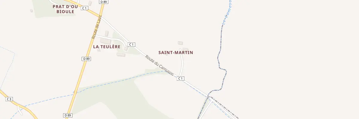 Plan du 5035 Saint Martin à Poupas