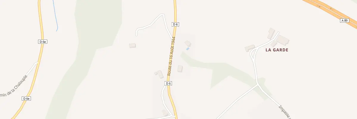 Plan du 3321 Rte du 16 Août 1944 à Bassillac et Auberoche