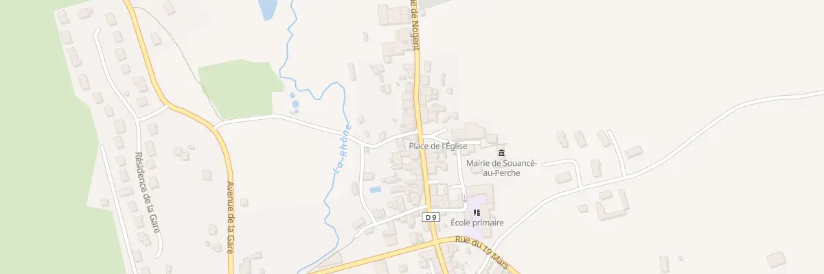 Plan du 25 Rue de Nogent à Souancé-au-Perche