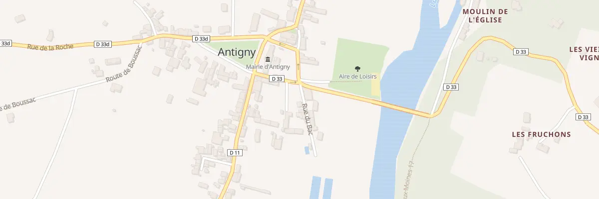 Plan du 2 Rue du Bac à Antigny