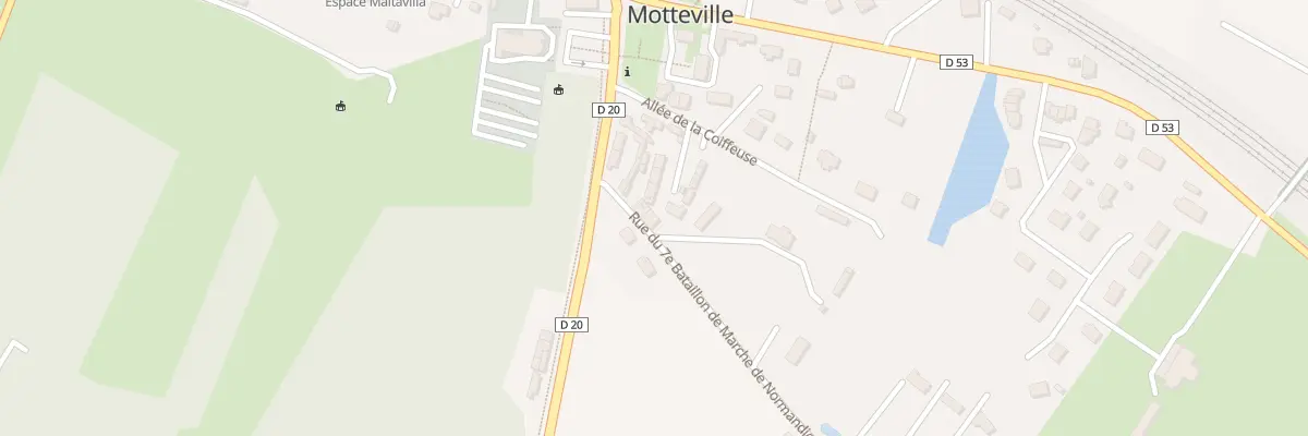 Plan du 45 Rue du 7eme Bnm à Motteville