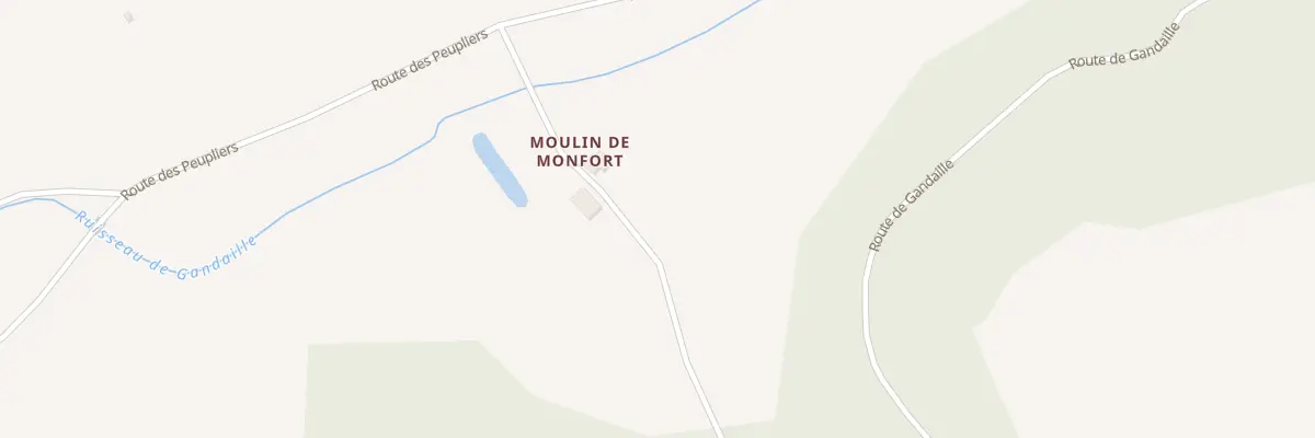 Plan du 83 Moulin de Monfort à Dondas