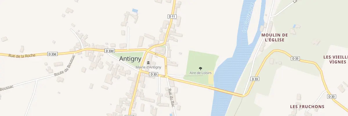 Plan du 8 Rue du Huit Mai à Antigny