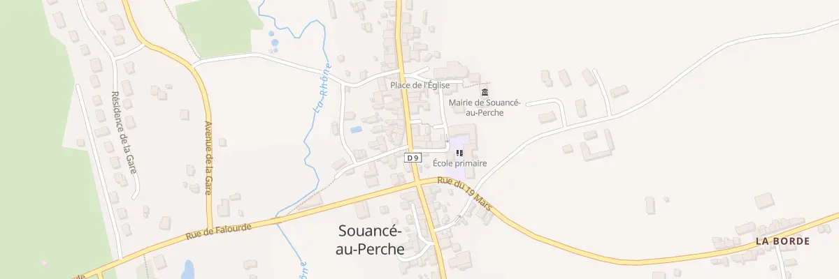 Plan du 6 Rue de Nogent à Souancé-au-Perche