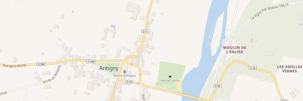 Plan du 4 Rue de la Gartempe à Antigny