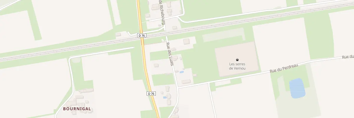 Plan du 8 Rue des Luats à Vernou-sur-Brenne