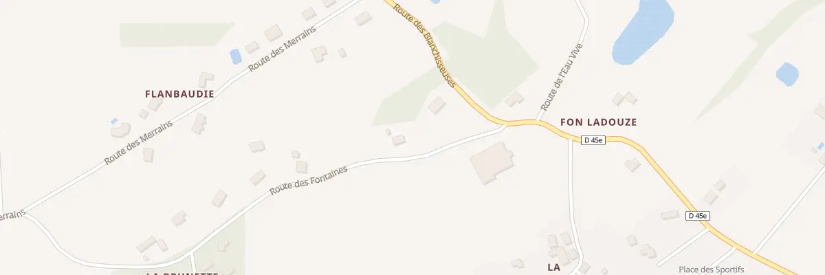 Plan du 790 Rte des Fontaines à La Douze