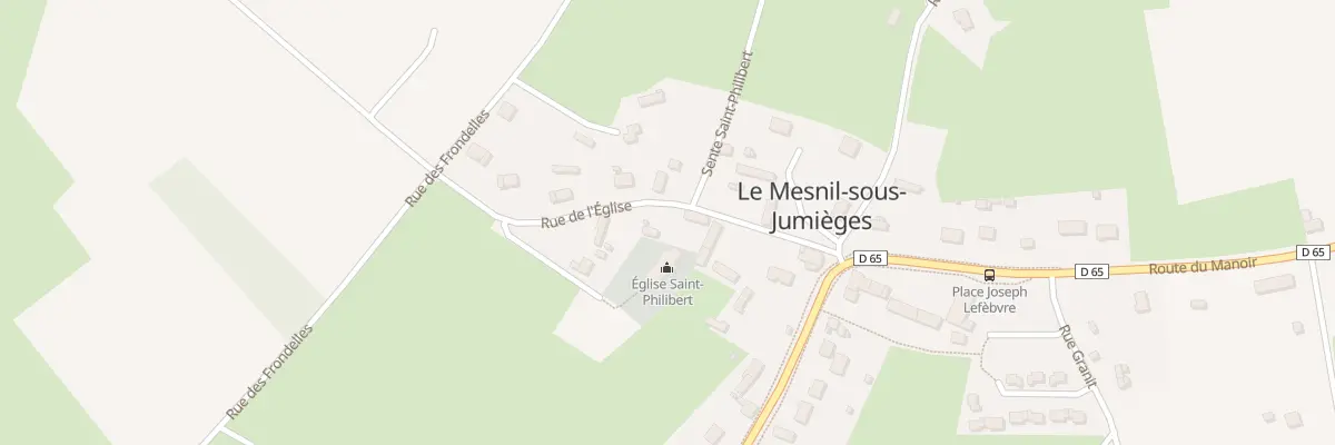 Plan du 117 Rue de l’Eglise au Mesnil-sous-Jumièges