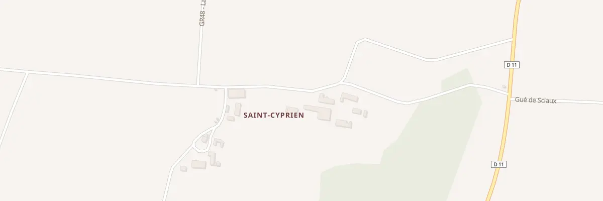 Plan du 3 Saint Cyprien à Antigny