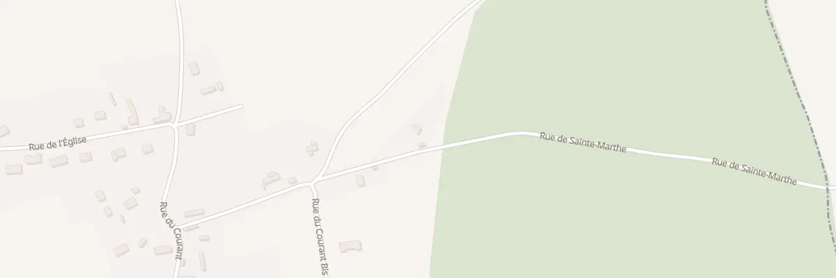 Plan du 7 Rue de Sainte Marthe à Sébécourt