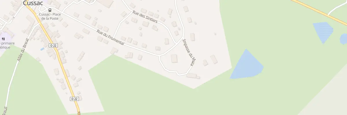 Plan du 1 Pl du Maza à Cussac