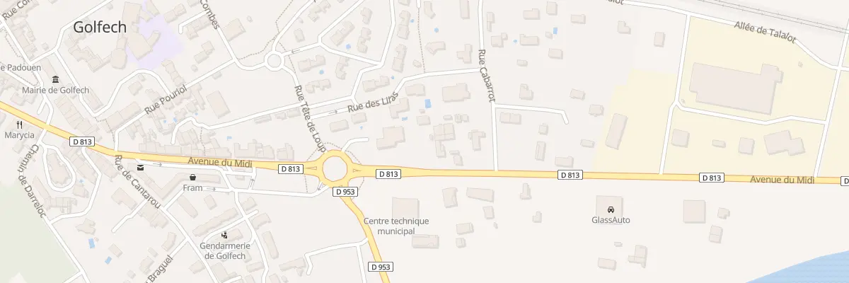 Plan du 35 Av du Midi à Golfech