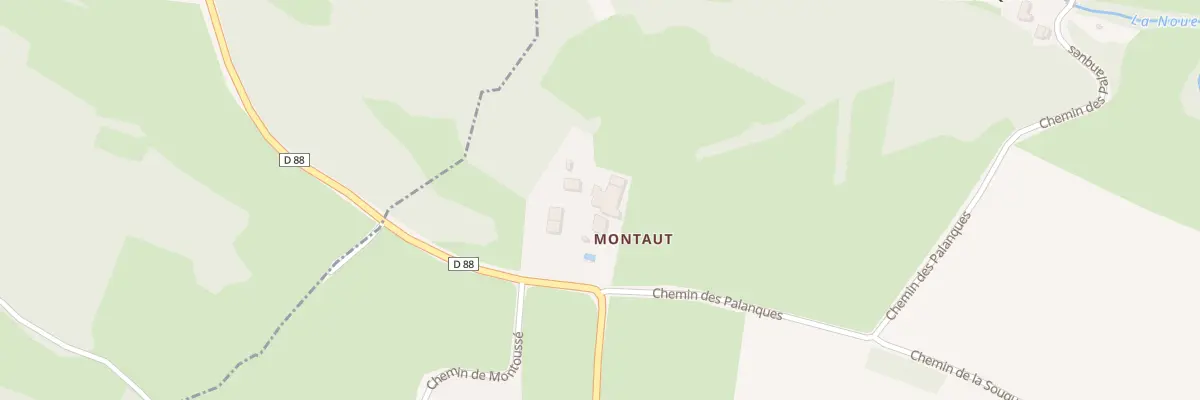 Plan du 3 Montaut à Cazeneuve-Montaut
