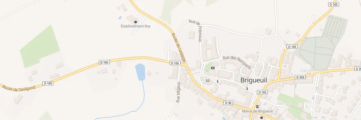 Plan du 2 Rte de Saulgond à Brigueuil