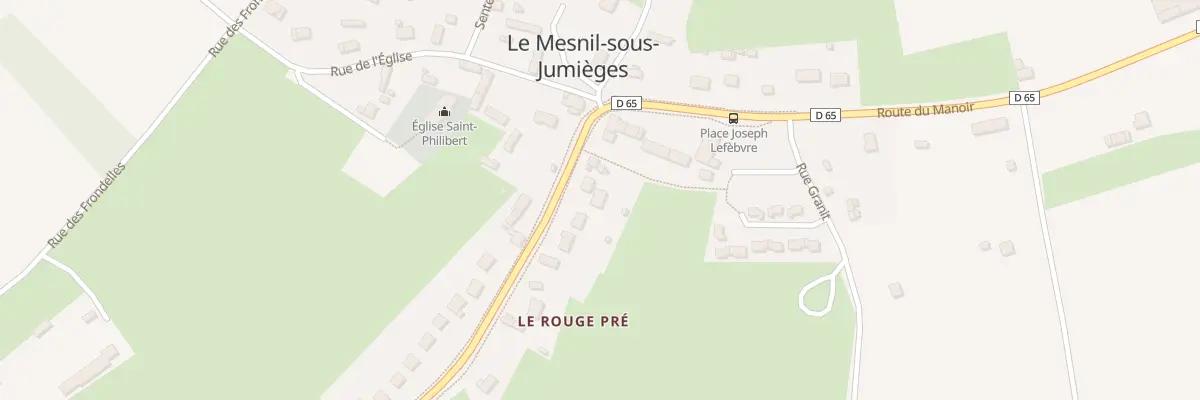 Plan du 1006 Rte du Manoir au Mesnil-sous-Jumièges