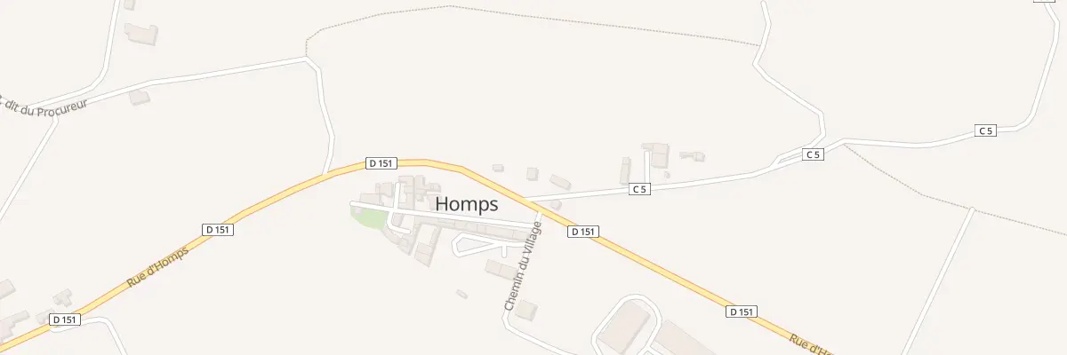 Plan du 5026 Au Procureur à Homps