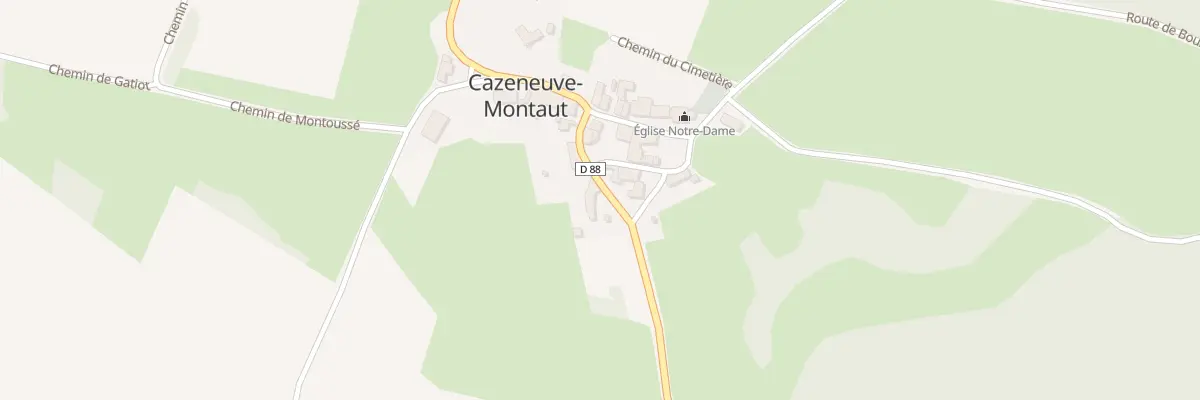 Plan du 13 Arpens à Cazeneuve-Montaut