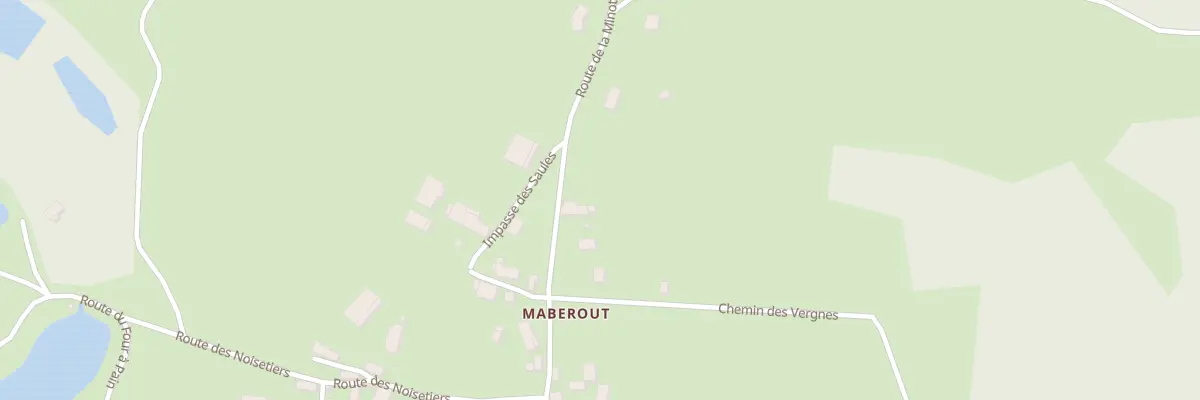 Plan du 4480 Rte de la Minoterie à Saint-Saud-Lacoussière