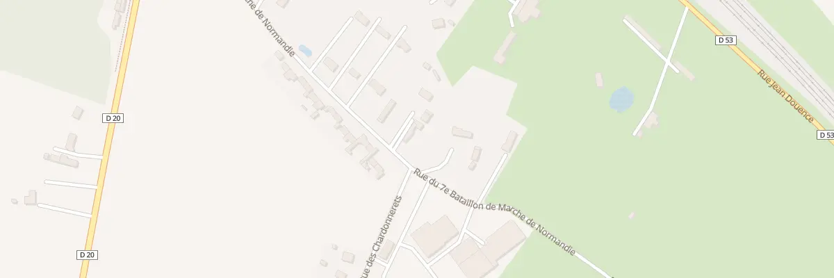 Plan du 395 Rue du 7eme Bnm à Motteville