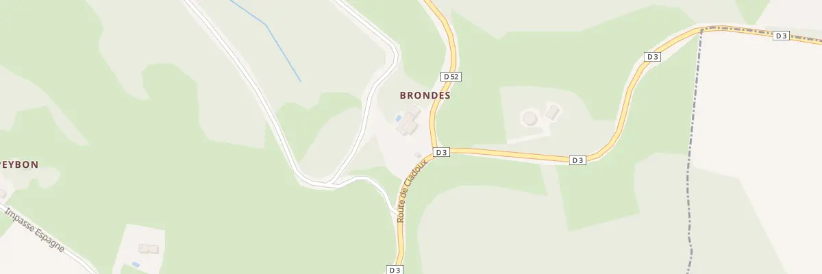 Plan du 58 Brondes à Saint-Frajou