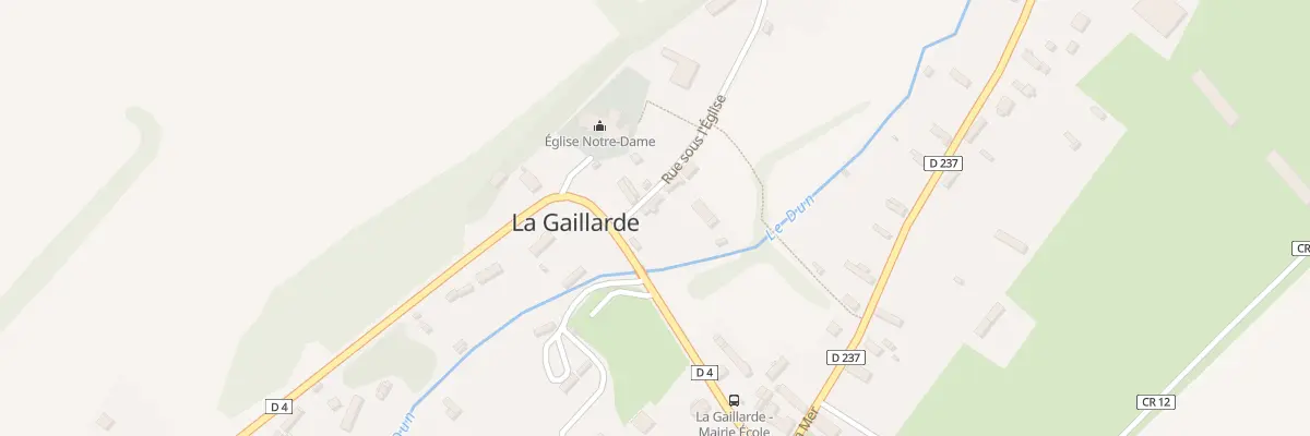 Plan du 2 Rue sous l’Eglise à La Gaillarde