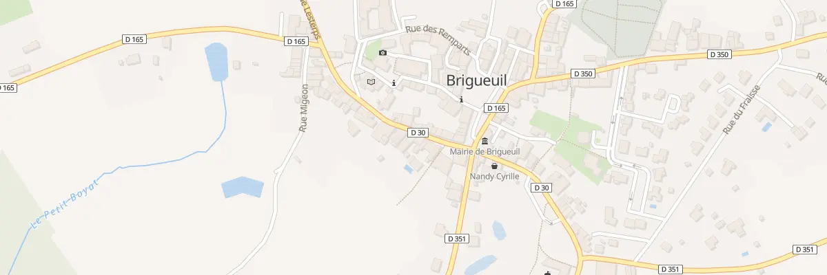 Plan du 13 Rue Quiterne à Brigueuil