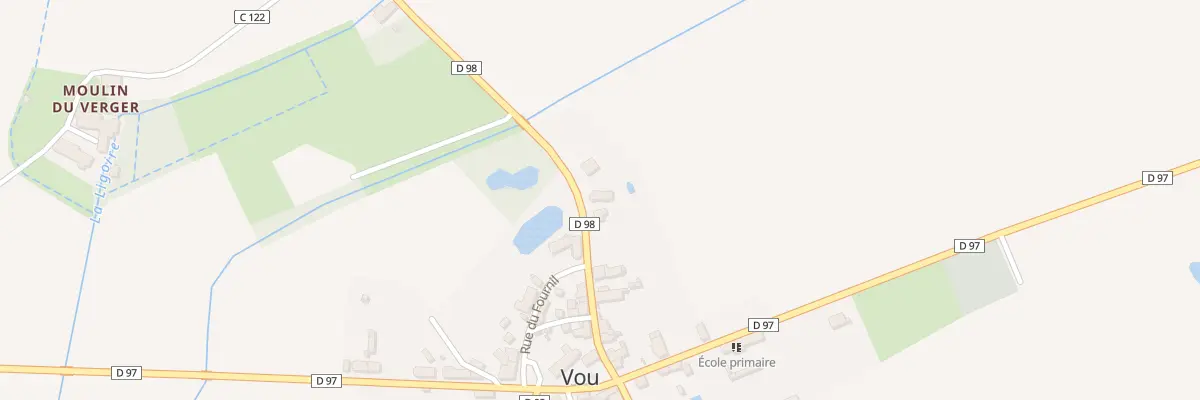 Plan du 14 Rue du Pre Vert à Vou
